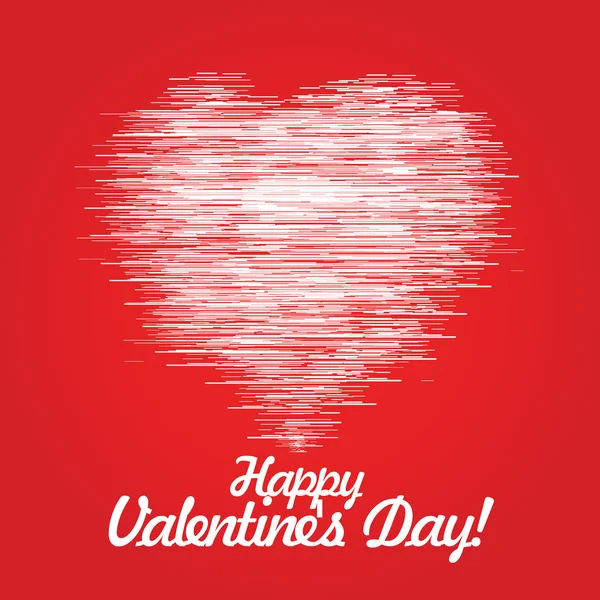 Heartshape グリーティング カード - バレンタインの日のシンボル — ストック写真