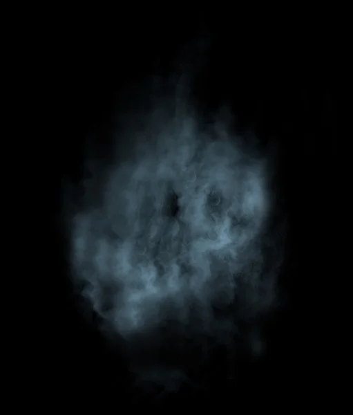 Fumo magico isolato su sfondo nero — Foto Stock