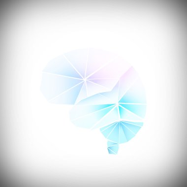 İnsan beyni soyut çizim