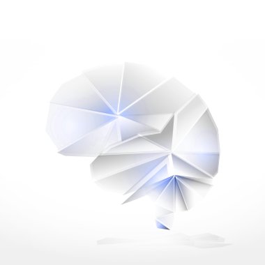 İnsan beyni cam unsurları yapılan yaratıcı kavramı