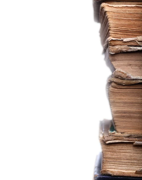 Old books shabby in stack — Stock Photo, Image