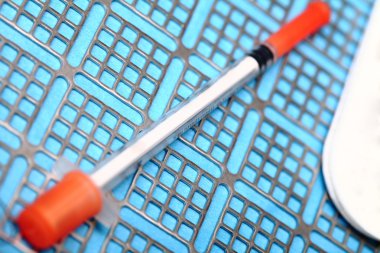 Diyabet insülin şırınga kavramı yaşam tarzı