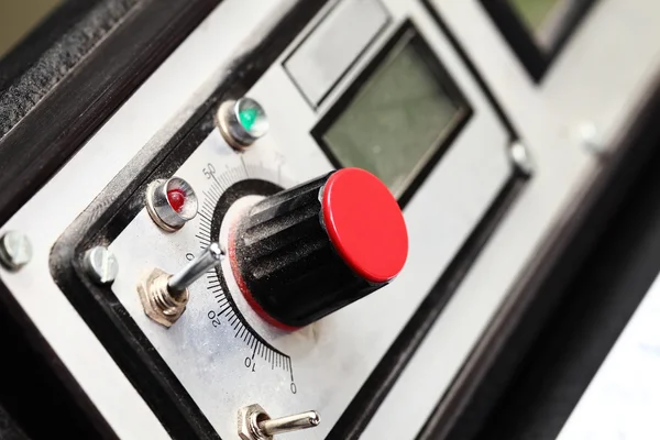 Fragment of control panel of an old machine — Stock Photo, Image