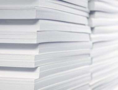 Stack of blank paper clipart