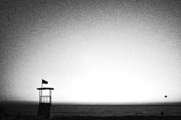 Foto abstracta de la puesta del sol del mar — Foto de Stock