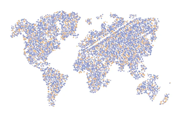 世界地図アブストラクト — ストック写真