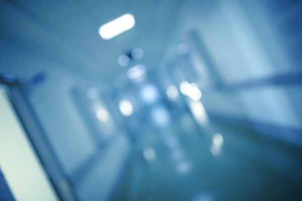 Abstract hall, blurred background