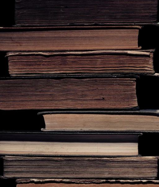 Library of ancient books in a stack — Stock Photo, Image