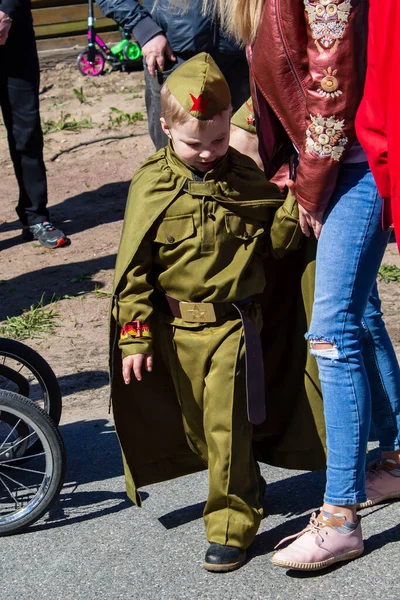 Saint Petesbur Rusland Maj 2020 Den Lille Dreng Klædt Gammel - Stock-foto