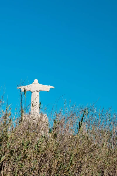 Vista Estátua Monumento Católico Santuário Cristo Rei Santuário Cristo Rei — Fotografia de Stock