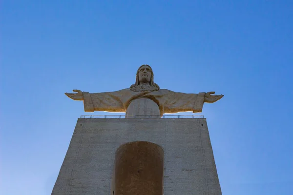 Vista Estátua Monumento Católico Santuário Cristo Rei Santuário Cristo Rei — Fotografia de Stock