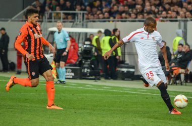 Lviv, Ukrayna - Nis 28: Mariano Ferreira eylem sırasında se