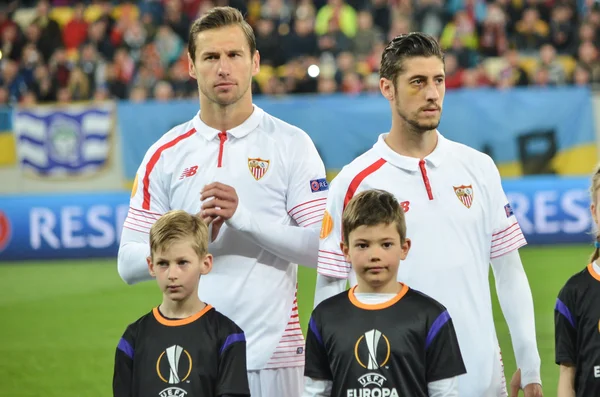 Halve finale 2015/2016 Uefa Europa League match tussen Shakhtar vs Fc Sevilla — Stockfoto