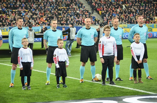 Yarı final 2015/2016 Uefa Avrupa Ligi maçı Shakhtar vs Fc Sevilla arasında — Stok fotoğraf