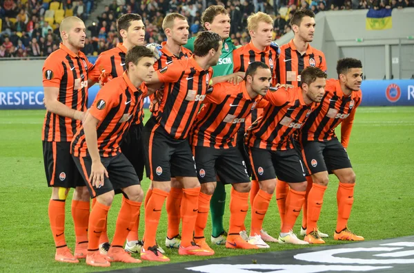 Semi final 2015/2016 UEFA Europa League match between Shakhtar vs FC Sevilla — Stock Photo, Image