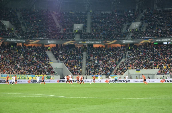 Półfinał UEFA Europa League meczu między Szachtar vs FC Sevilla — Zdjęcie stockowe