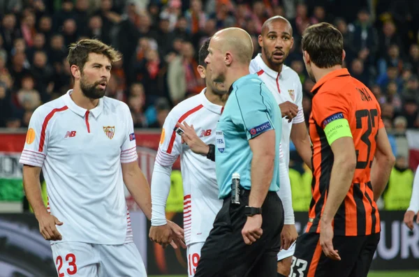 Semi final UEFA Europa League match between Shakhtar vs FC Sevilla — Stock Photo, Image