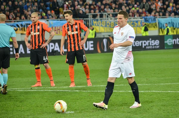 Semi final UEFA Europa League match between Shakhtar vs FC Sevilla — Stock Photo, Image