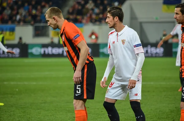 Semi final UEFA Europa League match between Shakhtar vs FC Sevilla — Stock Photo, Image