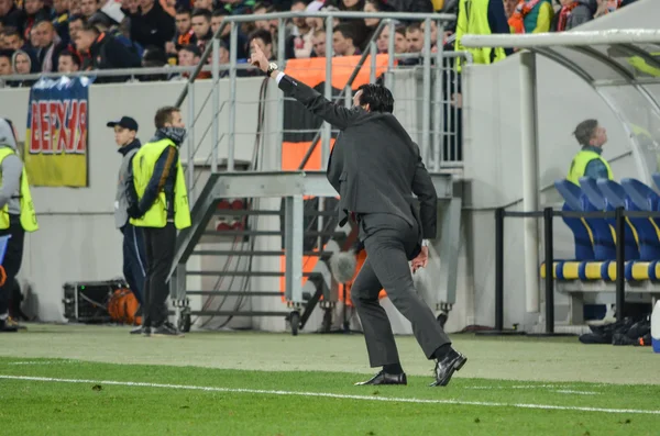 Partido semifinal UEFA Europa League entre Shakhtar vs FC Sevilla — Foto de Stock