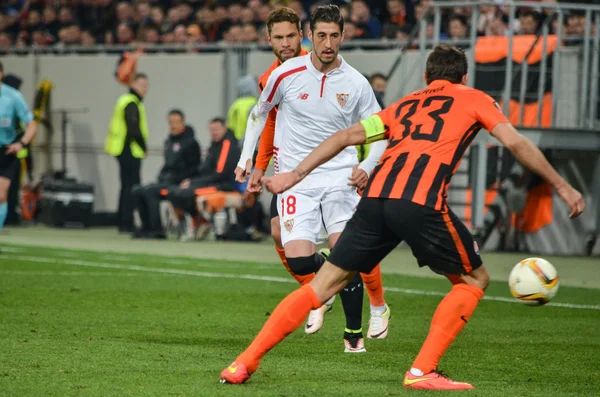 Partido semifinal UEFA Europa League entre Shakhtar vs FC Sevilla —  Fotos de Stock