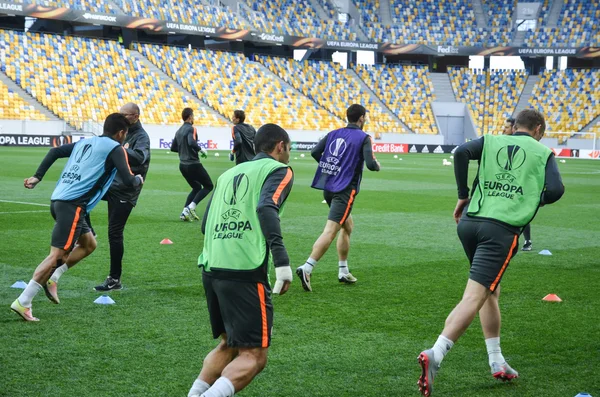 Semi final UEFA Europa League jogo entre Shakhtar vs FC Sevilla (Espanha ) — Fotografia de Stock