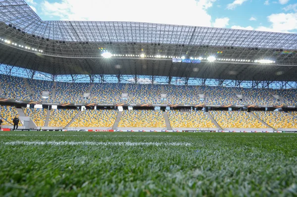 Semi final UEFA Europa League jogo entre Shakhtar vs FC Sevilla (Espanha ) — Fotografia de Stock