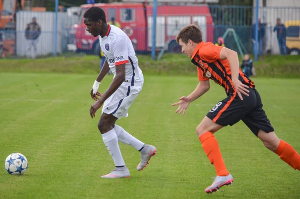 シャフタール vs パリ ・ サンジェルマン (Psg) (U19 間 Uefa 青年チャンピオンズ リーグの試合) — ストック写真