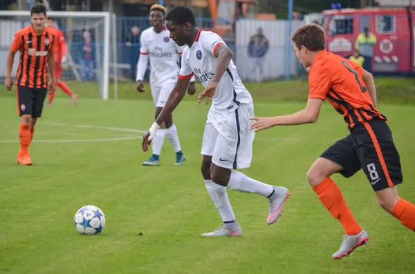 UEFA jeugd Champions League wedstrijd tussen Shakhtar versus Paris Saint-Germain (Psg) (U19) — Stockfoto