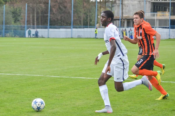 シャフタール vs パリ ・ サンジェルマン (Psg) (U19 間 Uefa 青年チャンピオンズ リーグの試合) — ストック写真