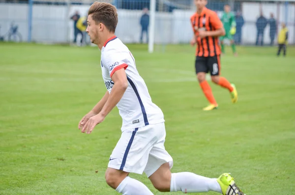 Utkání Ligy mistrů UEFA mládež mezi Šachtar vs Paris Saint-Germain (Psg) (U19) — Stock fotografie