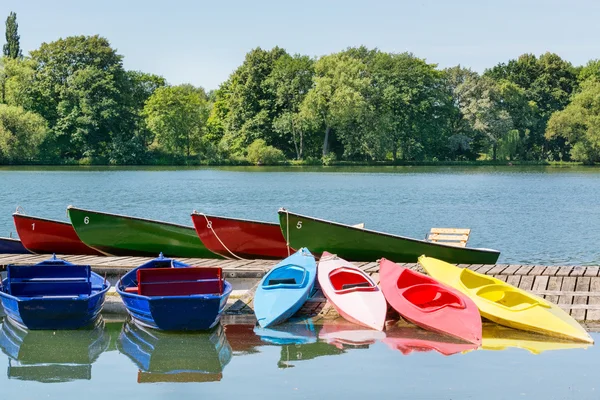 Birçok tekne bir yaz günü, Maschsee, Hannover, Almanya