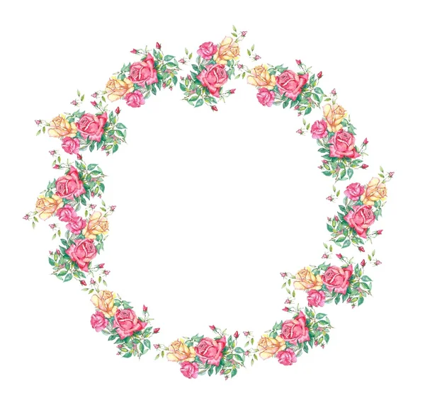 çok renkli gül deseni