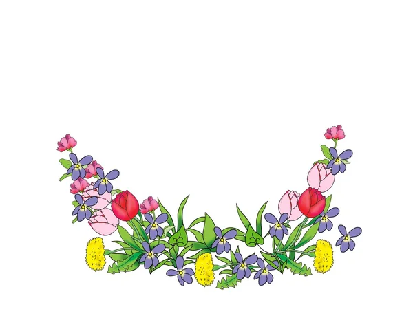 Frühling bunte Blumen — Stockfoto