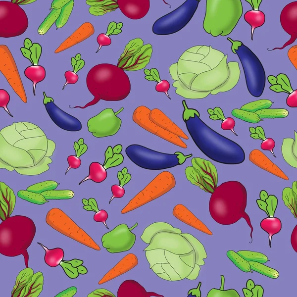 Seamless pattern of vegetables — Stock Photo, Image