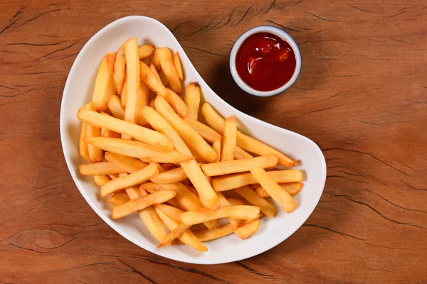 Pommes Teller — Stockfoto