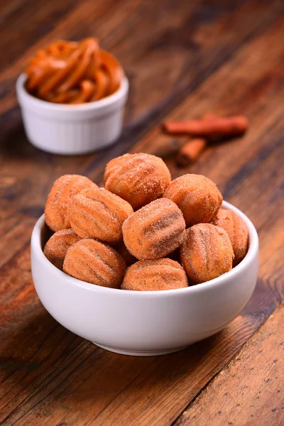 Mini churros bowl — Stock Photo, Image