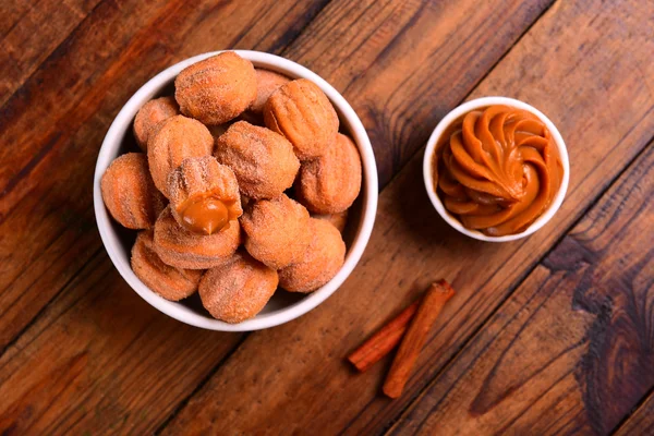 Mini churros bowl — Stock Photo, Image