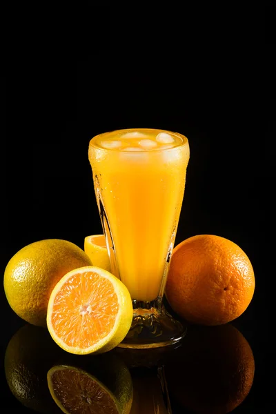 Orangensaftglas — Stockfoto