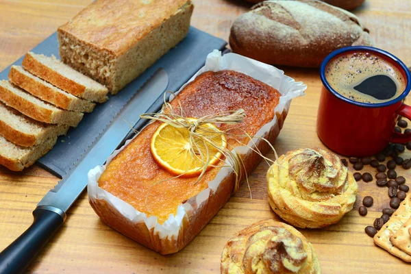 Bolo laranja — Fotografia de Stock