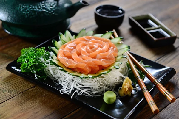 Sashimi au saumon — Photo