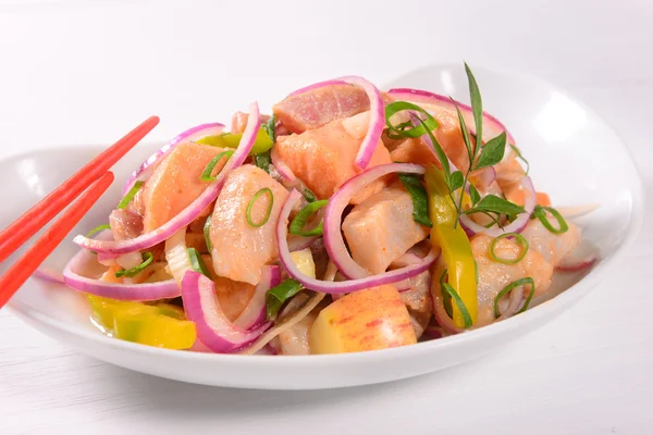 Salmon Ceviche — Stock Photo, Image