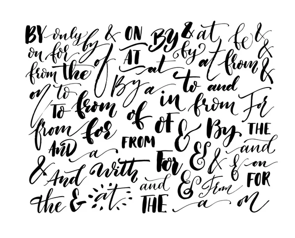 Mots clés calligraphie moderne au pinceau — Image vectorielle