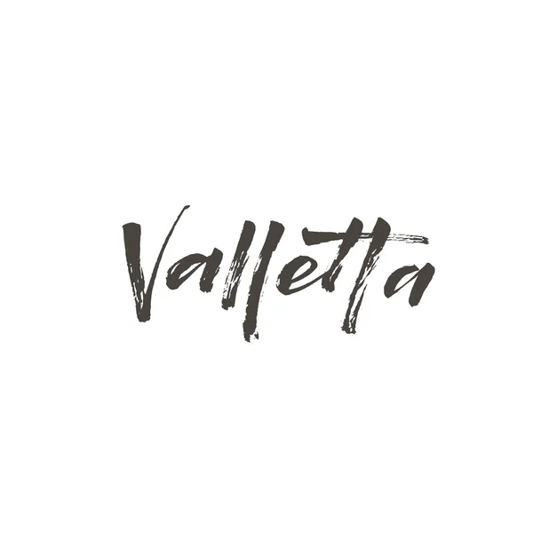 Valetta moderna borste kalligrafi — Stock vektor