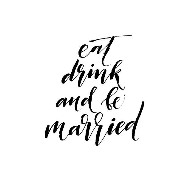 Trinken und verheiratet sein — Stockvektor