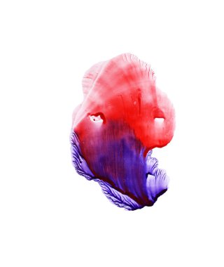 Suluboya monotype el çekilmiş. 