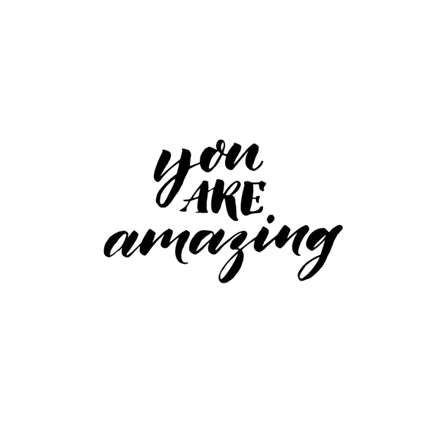 You are amazing card — Stock Vector