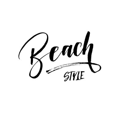 Beach tarzı kartı.