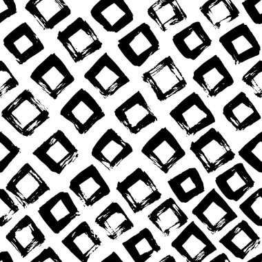 Elle çizilmiş karelerle kusursuz desen. 