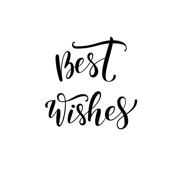 Best wishes phrase. — Stock Vector